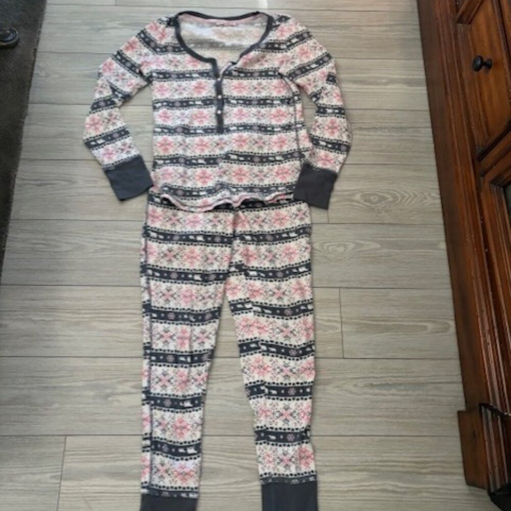 Vintage Victoria Secret thermal henley pajama set